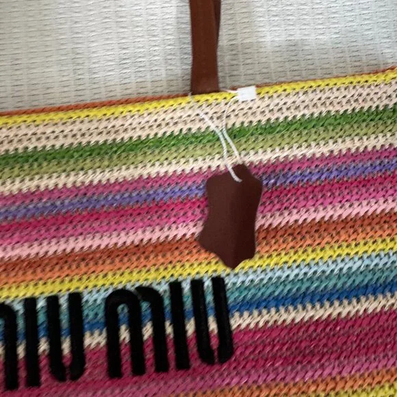 Colorful Crochet Tote Bag
